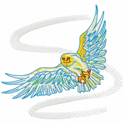 Owl Embroidery Design 11